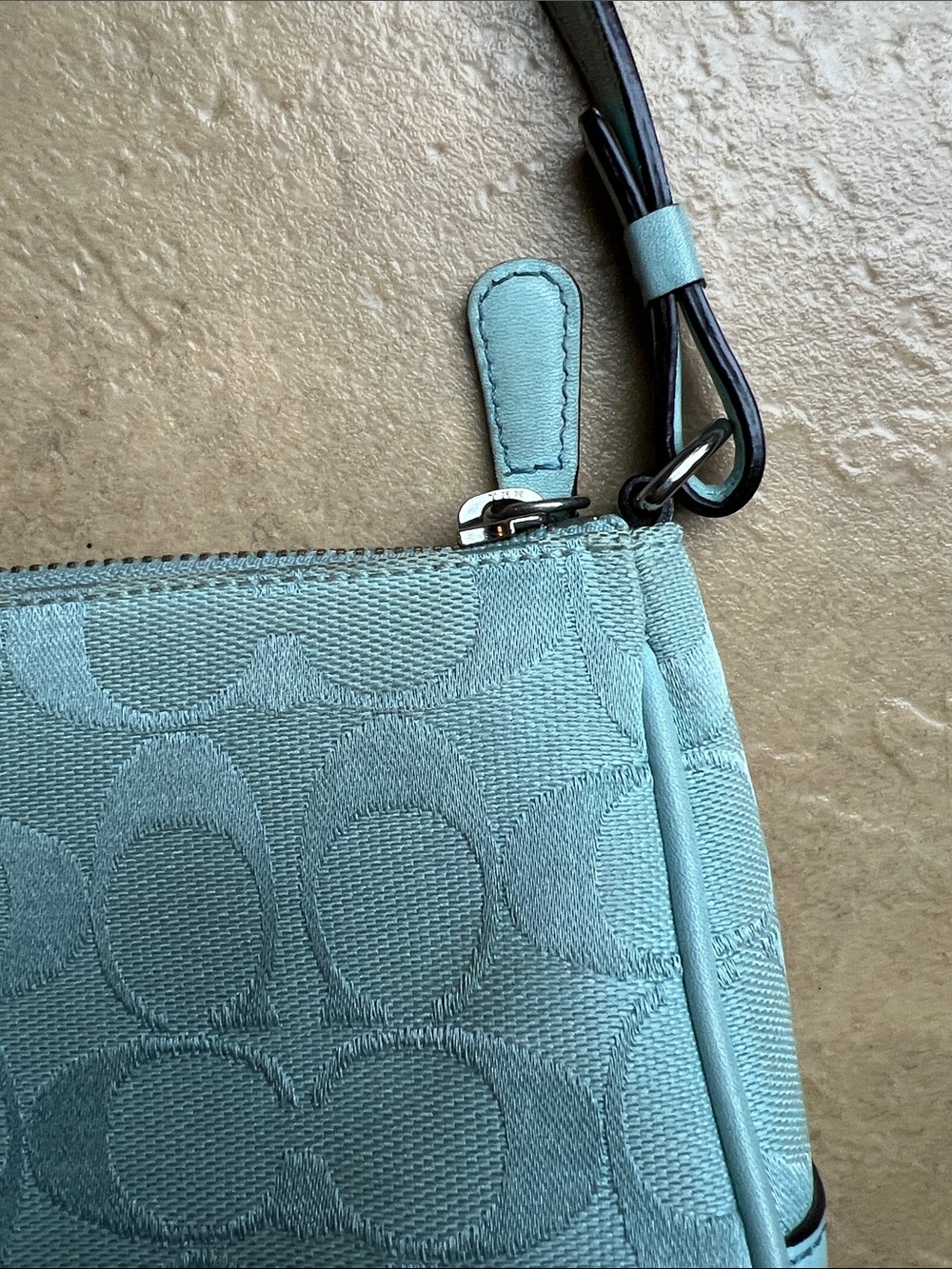 Coach Signature Demi Mini Pouch Bag Vintage - Picture 9 of 12